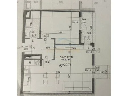 Tirane, shitet apartament 1+1 Kati 8, 82 m² 115.108 € (Mei’s Garden Residence, Ish Fusha e Aviacionit, AREA48798)