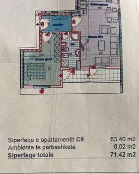 Tirane, shitet apartament 1+1 Kati 3, 72 m² 110.000 € (yzberisht)