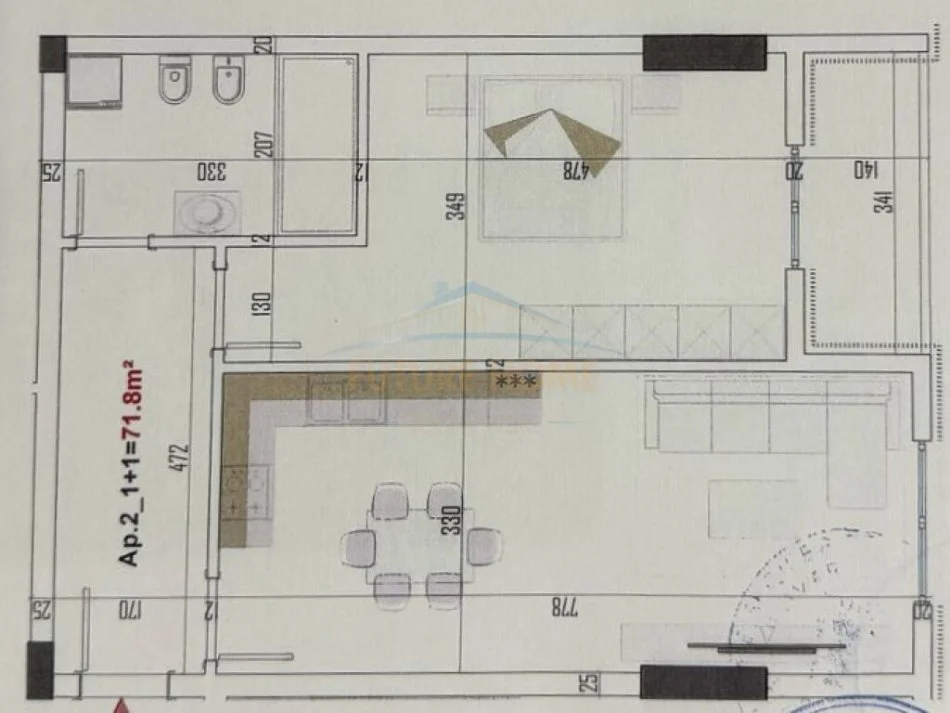Tirane, shitet apartament 1+1+Ballkon Kati 1, 84 m² 104.563 € (Paskuqan)