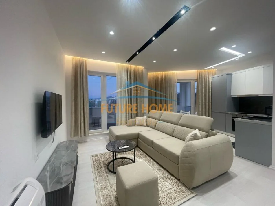 Tirane, jepet me qera apartament 1+1+Ballkon Kati 8, 70 m² 550 € (River Side Residence)