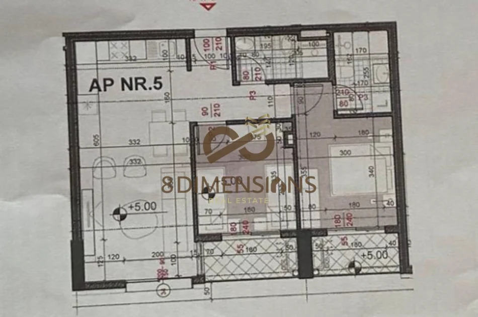 Tirane, shitet apartament 2+1+Ballkon Kati 2, 86 m² 191.000 € (rruga e kavajes)