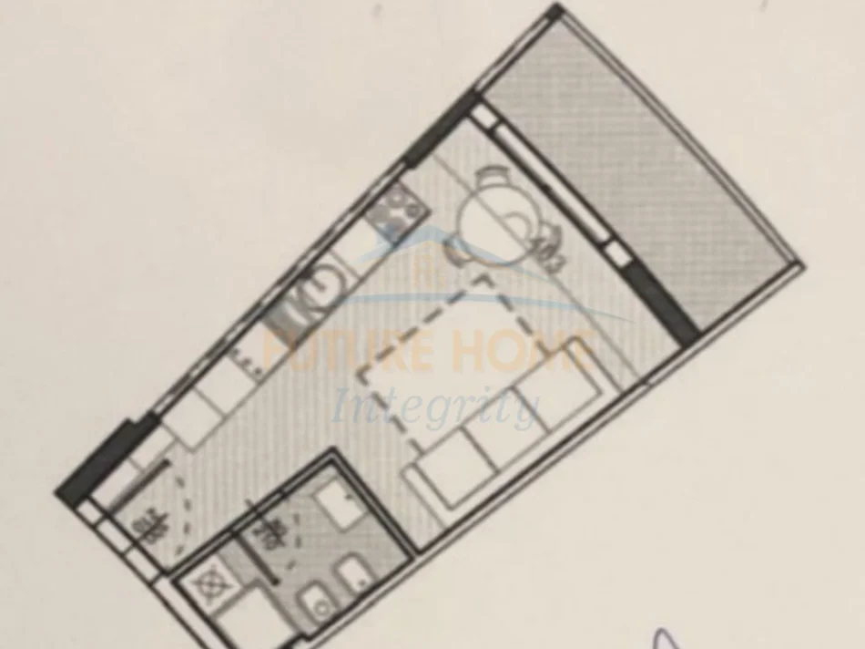 Durres, shitet garsonier Kati 1, 39 m² 49.900 € (Kompleksi Eon, Durrës.)