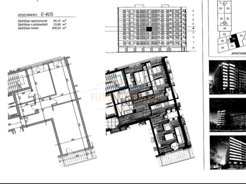 Tirane, shitet apartament 2+1 Kati 6, 108 m² 195.000 € (Don Bosko - Parallel Living)