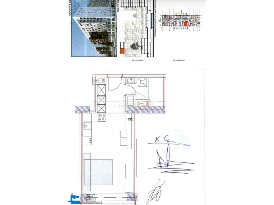 Tirane, shitet Apartament Studio,  Kati 11, 42 m² 125.000 € (Kompleksi Square 21)