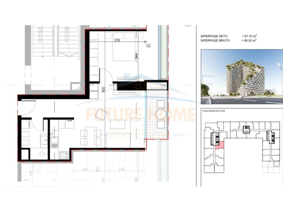 Tirane, shitet apartament 1+1+Aneks+Ballkon Kati 6, 81 m² 165.870 € (Lion Park 2)