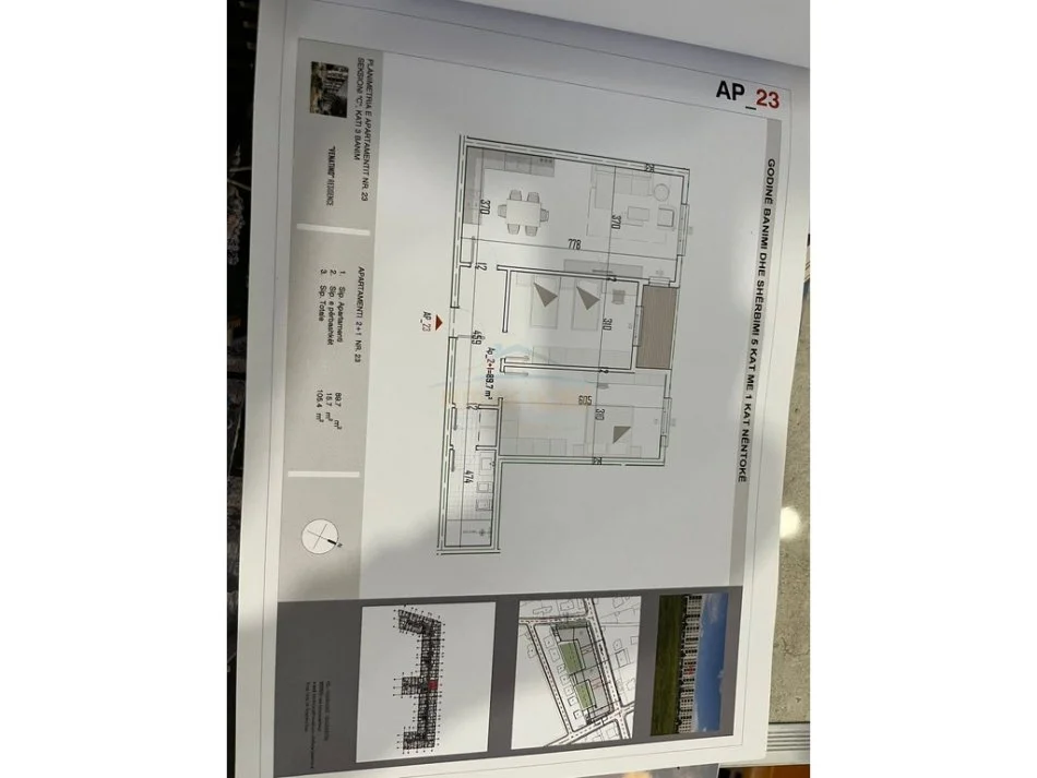 Tirane, shitet apartament 2+1 Kati 3, 105 m² 82212 €