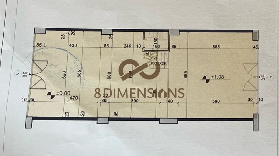 Tirane, shitet dyqan Kati 0, 125 m² 430.000 € (kombinat)