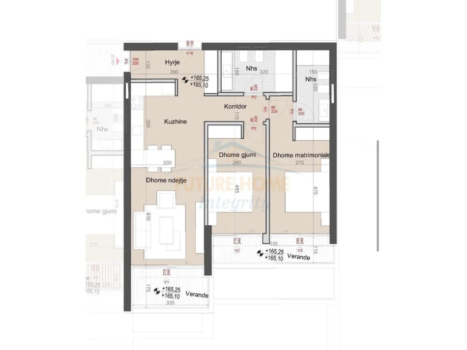 Vlore, shitet apartament 2+1+Ballkon Kati 3, 120 m² 354.000 € (Green Coast 2, Vlore)