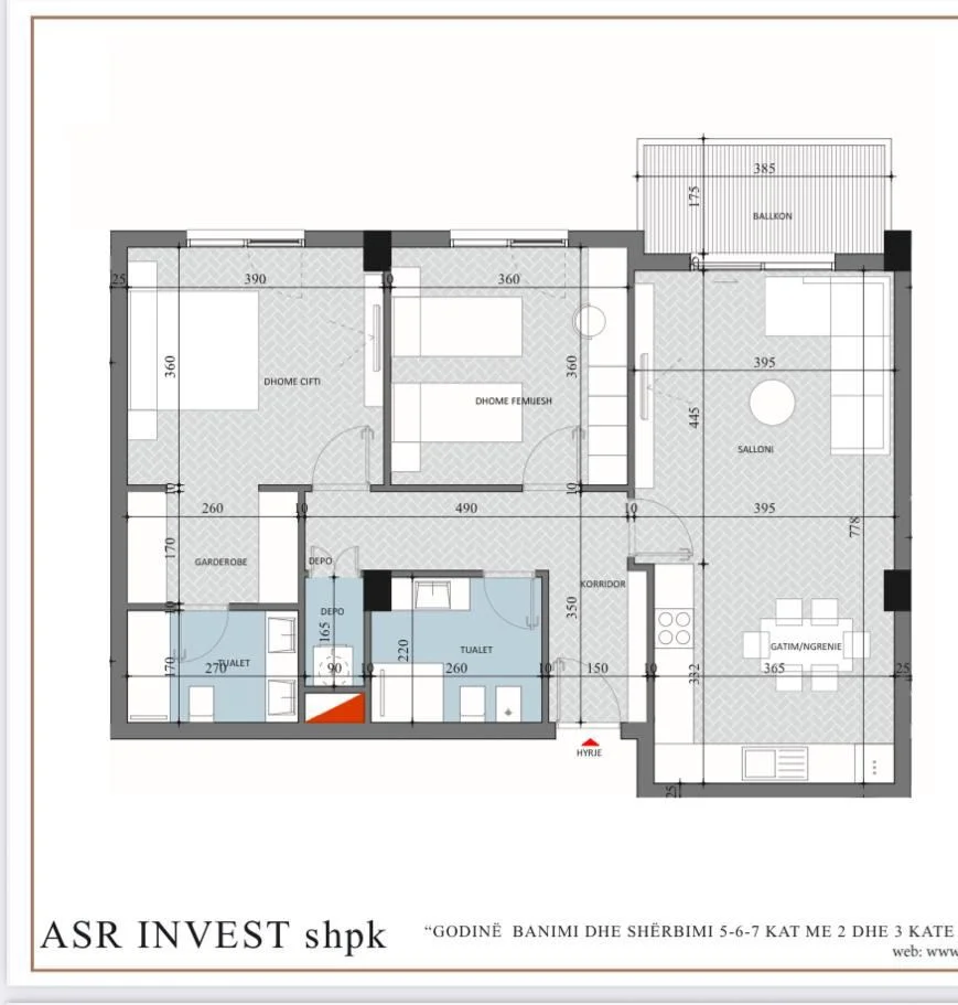 Tirane, shitet apartament 2+1 Kati 2, 116 m² 115.860 € 