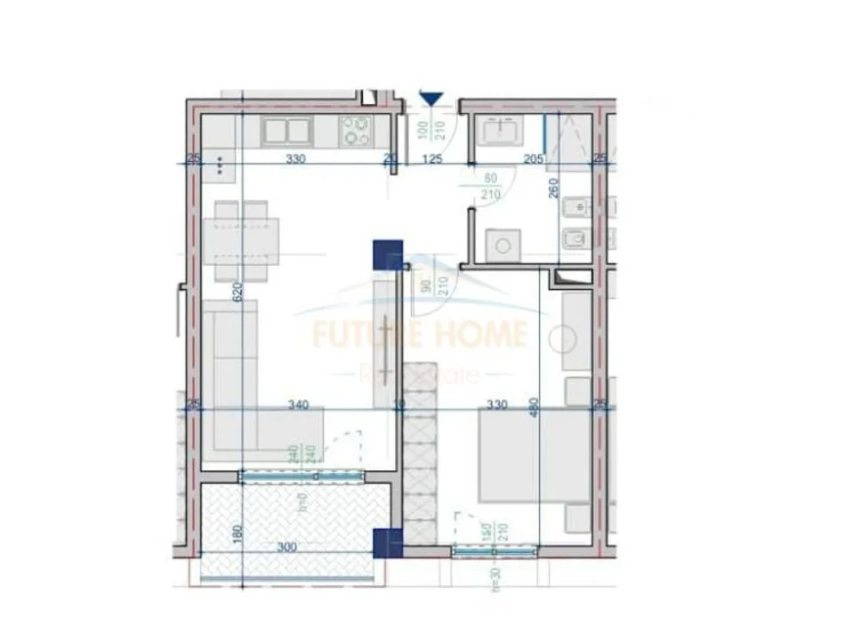 Tirane, shitet apartament 1+1 Kati 3, 67 m² 73.854 € 