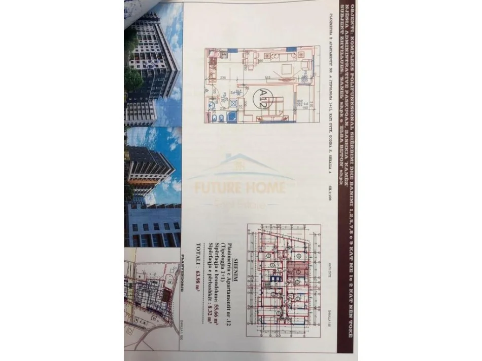 Tirane, shitet apartament 1+1+Ballkon Kati 2, 64 m² 70.380 € (Space City, Paskuqan)