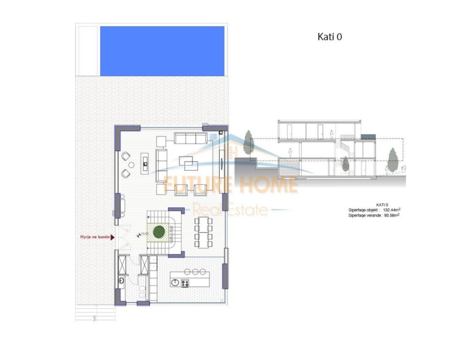 Tirane, shitet Vile 2 Katshe Kati 3, 1.096 m² (Liqeni i Thate)