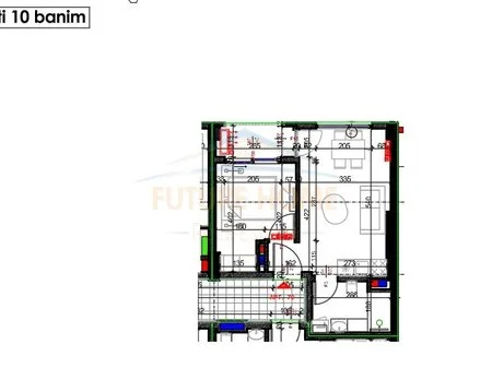 Tirane, shitet apartament 1+1 Kati 10, 53 m² 110.000 € (RRUGA E KAVAJES,AMERIKAN 3,PALLATI ME SHIGJETA)