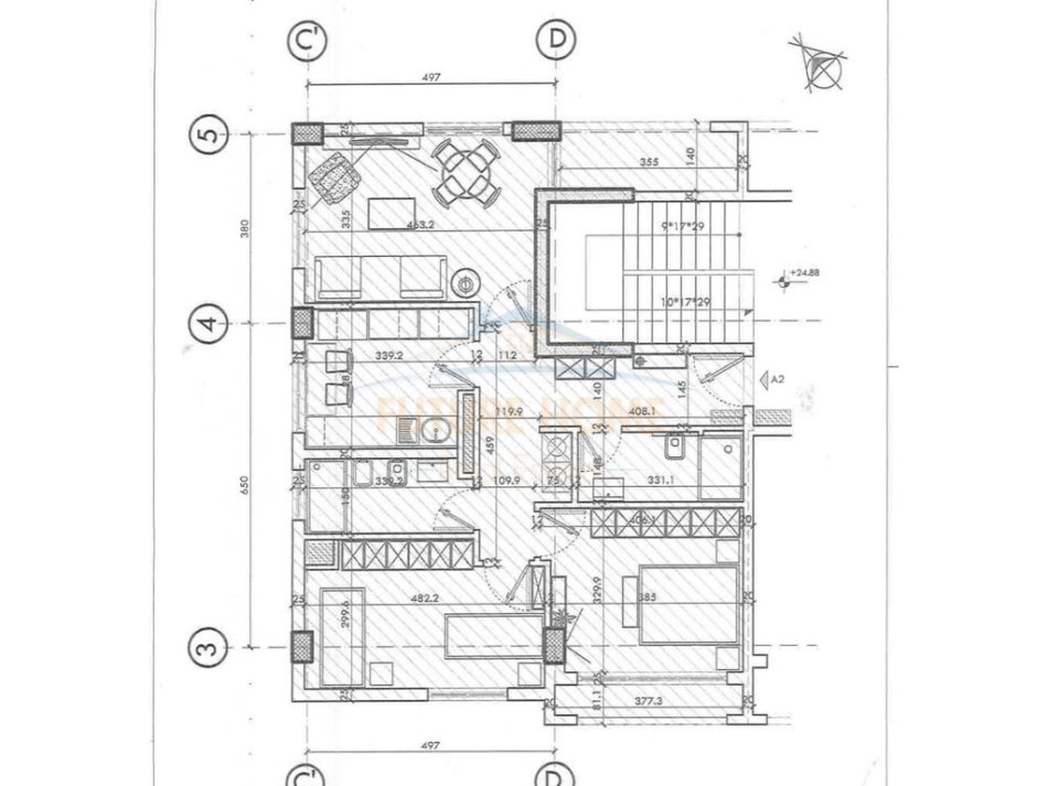 Tirane, shitet apartament 2+1 Kati 5, 113 m² 380.000 € 