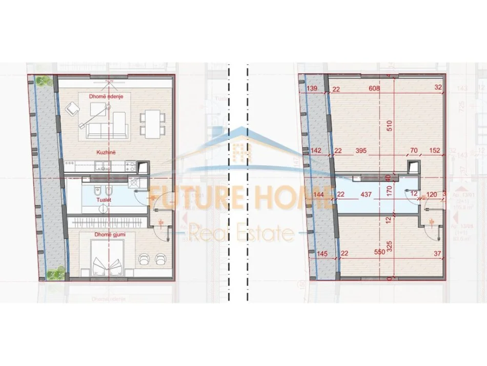 Tirane, shitet apartament 1+1+Ballkon Kati 13, 97 m² 234.000 € (Rezidenca Top Seven Tower)