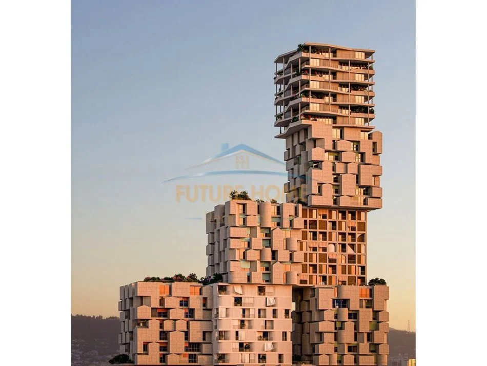 Tirane, shes apartament 2+1 Kati 19, 143 m² 371.800 € (Rruga Muhamet Gjollesha.)