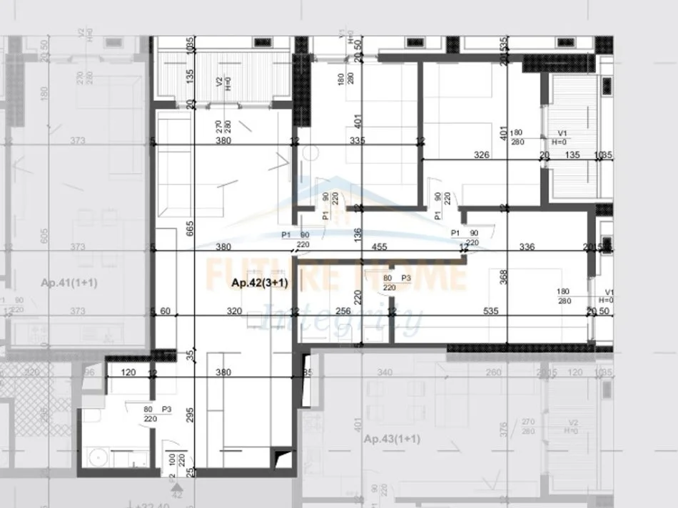 Tirane, shitet apartament 3+1+Ballkon Kati 4, 150 m² 300.400 € (Filigree Towe, Tiranë)