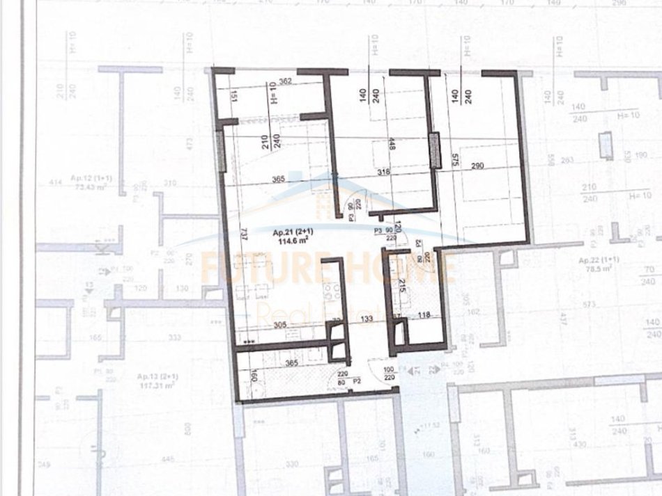 Tirane, shitet apartament 2+1 Kati 3, 115 m² 194.800 € (Bulevardi i Ri)