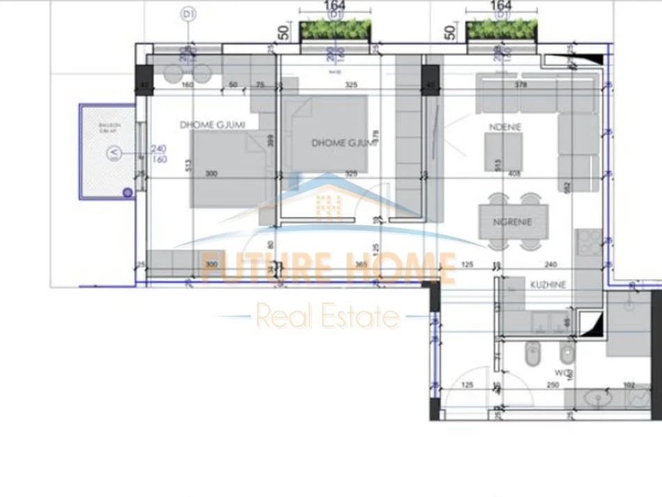 Tirane, shitet apartament 2+1+Ballkon Kati 2, 93 m² 164.000 € (Alidemi)