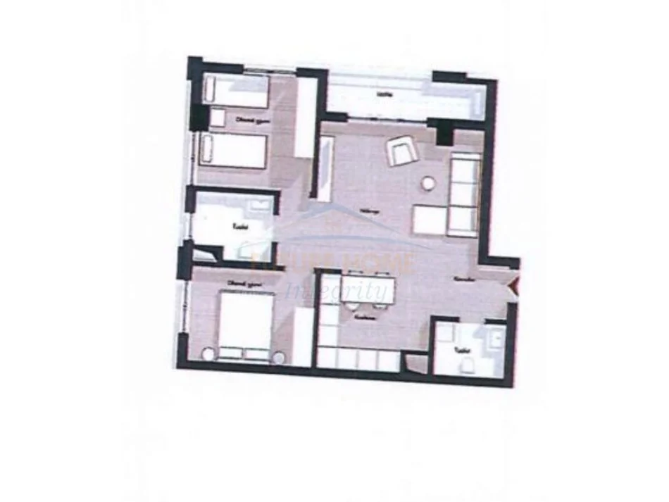 Tirane, shes apartament 2+1 Kati 9, 103 m² 150.075 € (Porcelan)