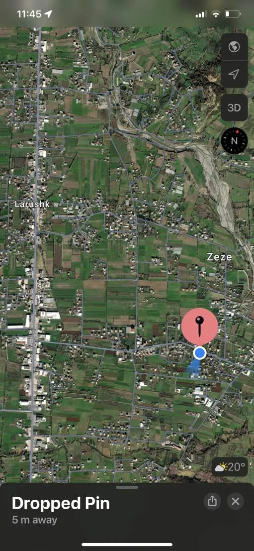 Fushe Kruje, shes toke bujqesore bashk me shtepi 1.300 m² 65.000 Leke (Rruga Nikel)