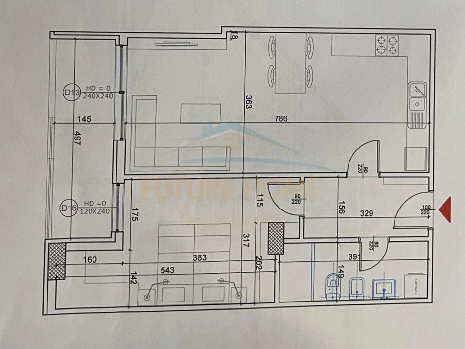 Tirane, shitet apartament 1+1+Ballkon Kati 2, 81 m² 161.600 € (Liqeni i Thate)