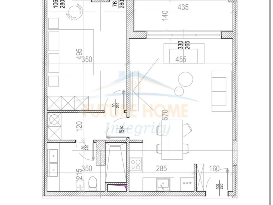 Tirane, shitet apartament 1+1 Kati 7, 91 m² 182.240 € (Rruga Javer Malo)