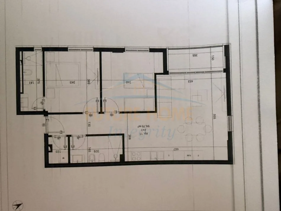 Tirane, shitet apartament 2+1 Kati 1, 112 m² 190.000 € (Park Houses Residence, Tiranë)