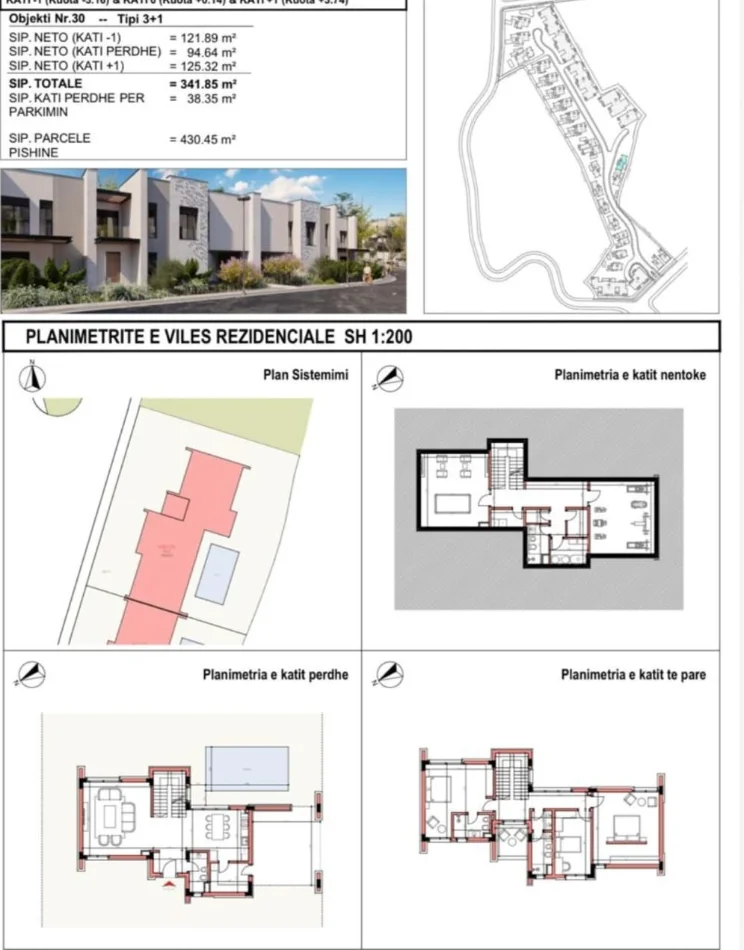 Tirane, shitet Vile 2 Katshe , 430 m² 1.265.000 € 