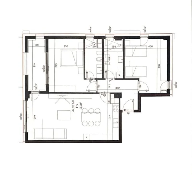 Dhermi - Palase, shitet apartament 2+1 Kati 2, 145 m² 406.000 € (Sun Palase, Palase)
