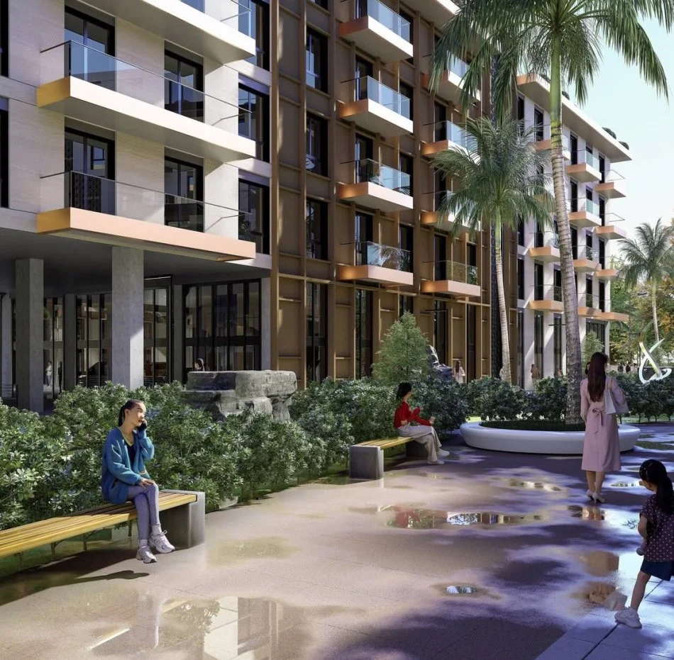 Qerret, shes apartament 1+1+Ballkon , (Palm Paradise, Qerret)