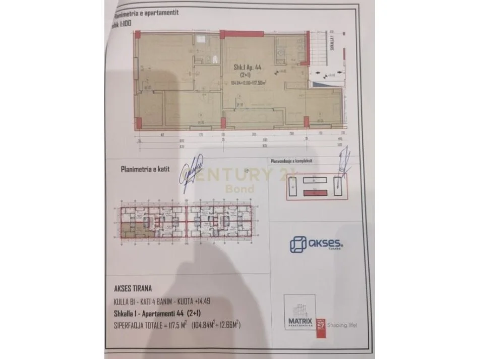 Apartament 2+1+2 te Akses Tirana