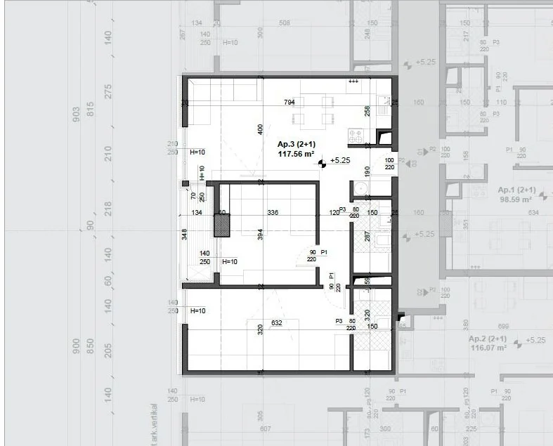 Tirane, shitet apartament 2+1 Kati 2, 121 m² 169.806 € (te Ish-Fusha e Aviacionit)