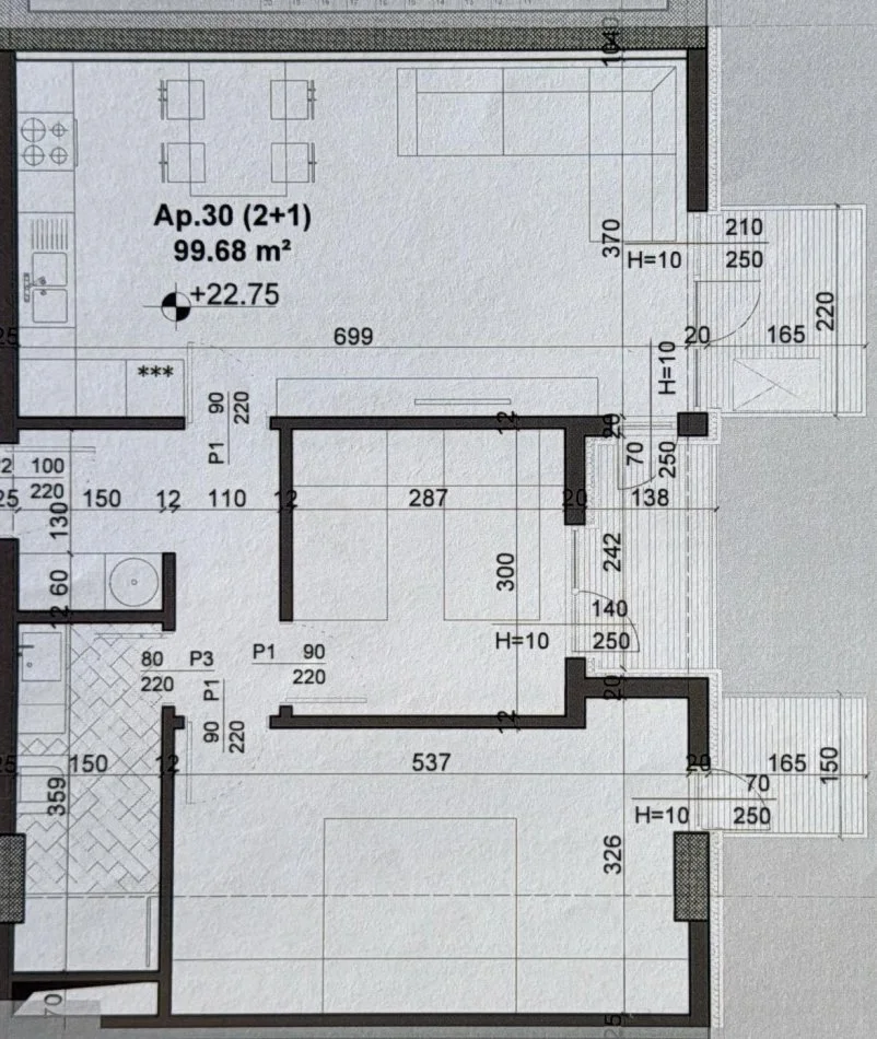 Tirane, shitet apartament 2+1 Kati 2, 121 m² 169.806 € (te Ish-Fusha e Aviacionit)
