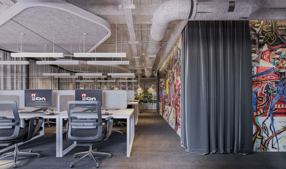 Tirane, jepet me qera ambjent biznesi, coworking space unik Kati 0, 450 m² 200 € (Myslym Shyr, Rr. Him Kolli, Tirane, Albania)