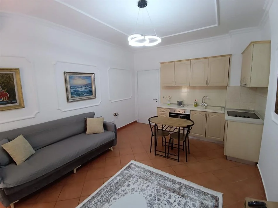 Tirane, jap me qera apartament 1+1+Ballkon Kati 2, 50 m² 500 € (Liqeni i Thate, Rruga Peti, afer Hotel Sokrati)