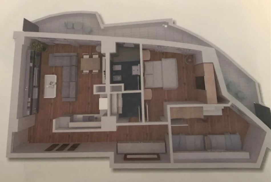 Tirane, shes apartament 2+1+Ballkon Kati 6, 132 m² 306.000 € (21 Dhjetori, Kompleksi Kontakt)