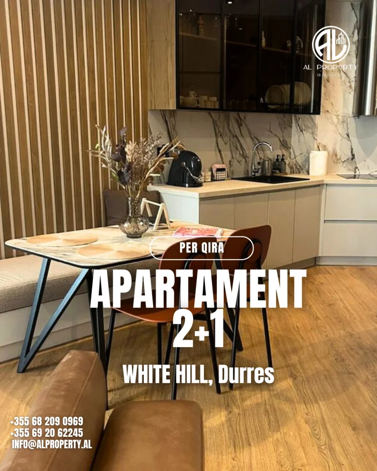 Durres, jepet me qera 2+1+Ballkon Kati 3,