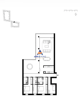 Tirane, shitet apartament 3+1+Ballkon Kati 2, 196 m² 408.250 € 