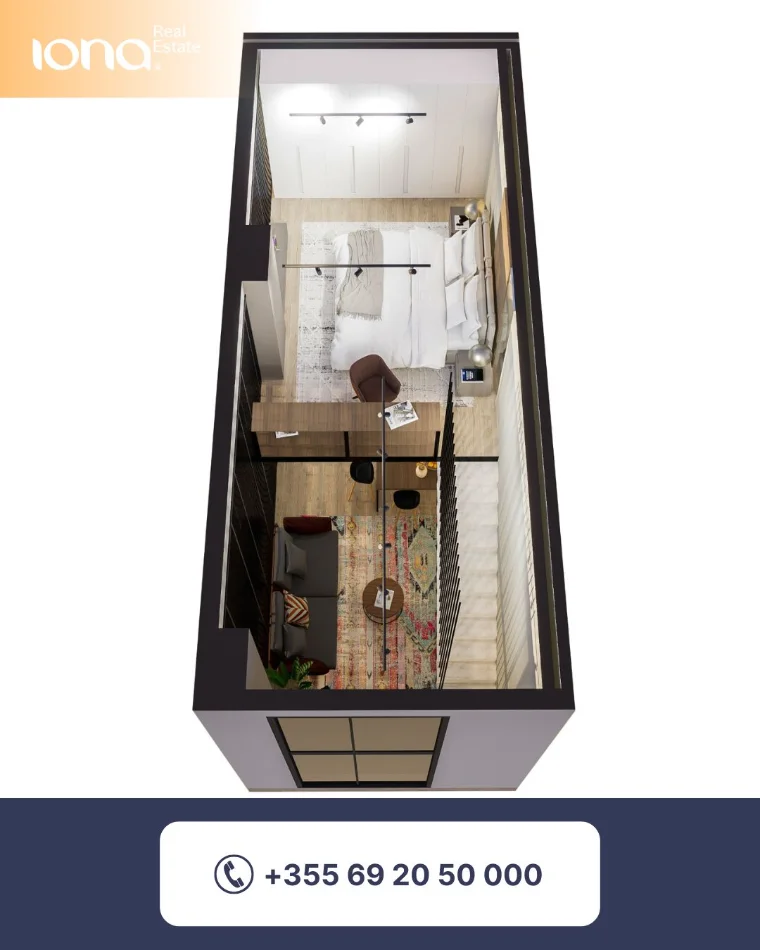 Mali Robit, shitet apartament duplex Dublex Kati 0, 40 m² 55.000 € 