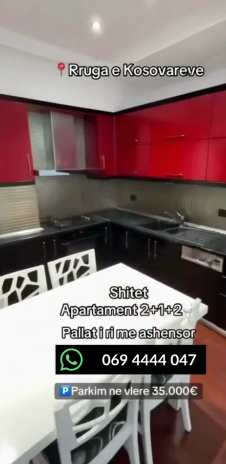 Tirane, shitet apartament 2+1 Kati 1, 390.000 € (rruga e kosovarve)