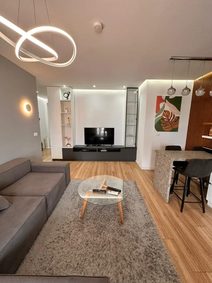 Tirane, jepet me qera apartament 1+1+Ballkon Kati 9, 65 m² 700 € (Ish Stacioni i Treni/Kompleksi Usluga)