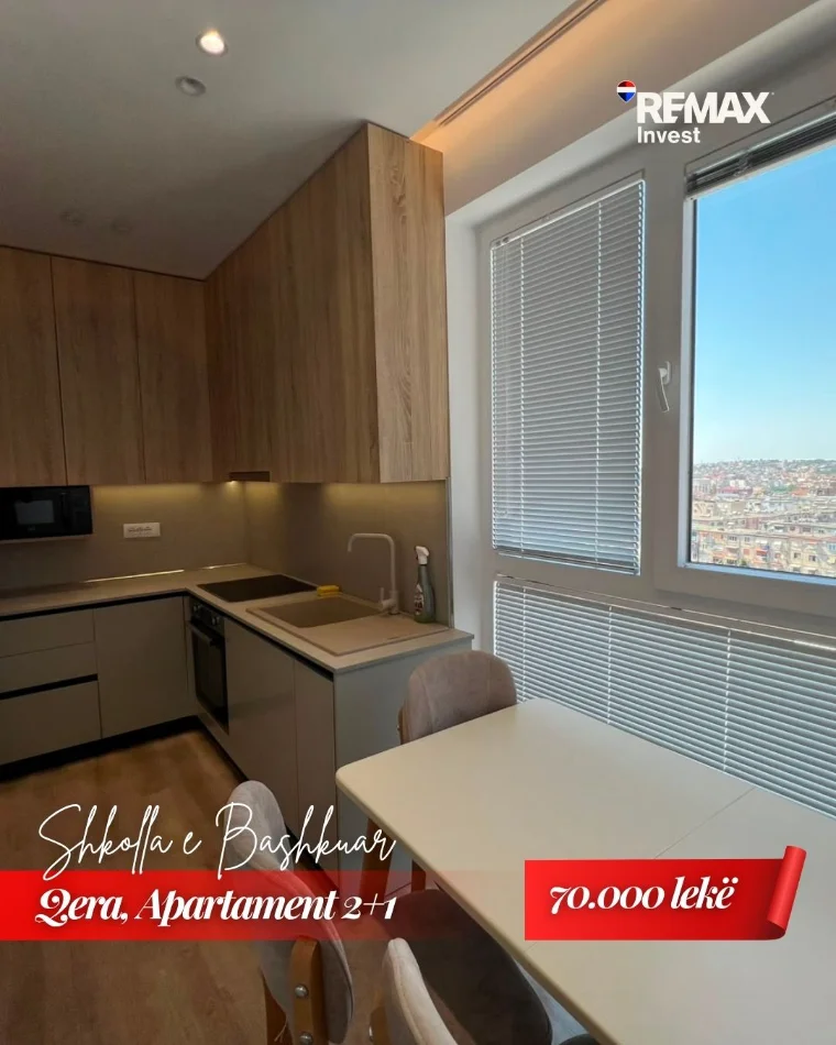 Tirane, jepet me qera apartament 2+1+Ballkon Kati 7, 109 m² 725 € (SHKOLLA E BASHKUAR) MLS # 530581008-167
