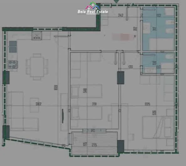 Tirane, shes apartament 2+1 Kati 3, 113 m² 135.900 € (paskuqan)