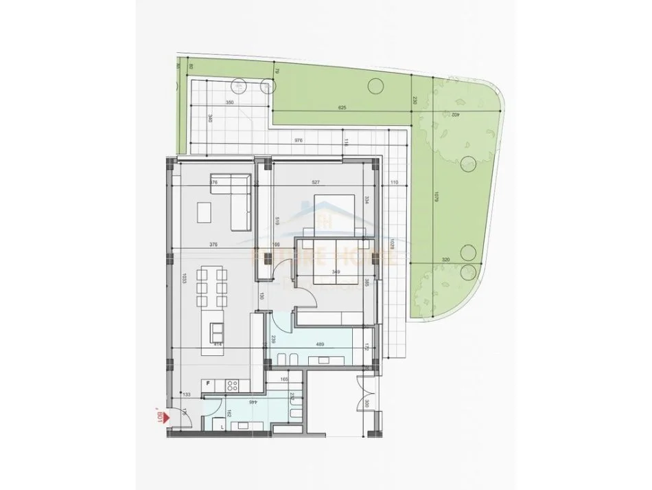 Tirane, shitet apartament 2+1 Kati 0, 122 m² (Farke)