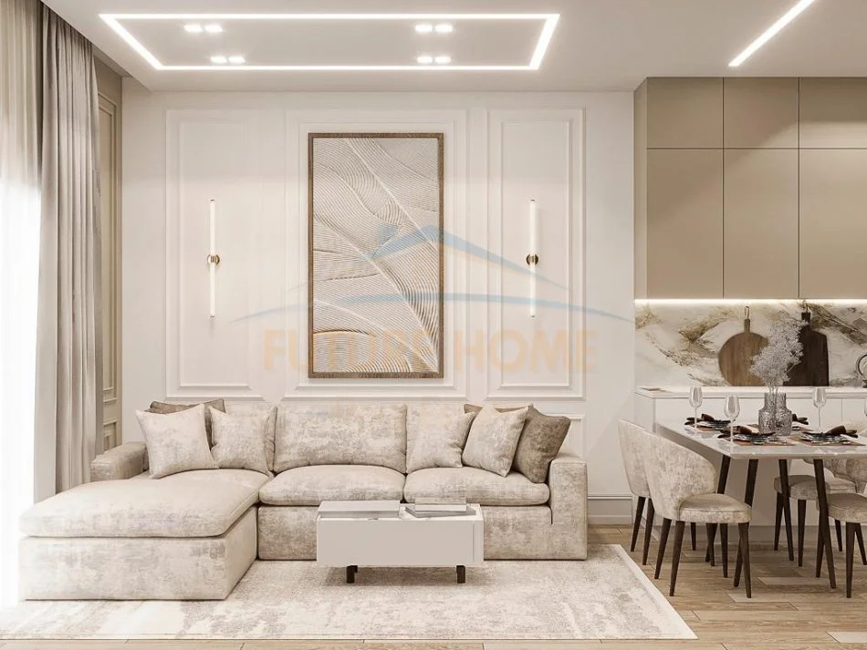 Tirane, jepet me qera apartament 1+1+Ballkon Kati 8, 85 m² 1.500 € (Air Albania,Tirane)