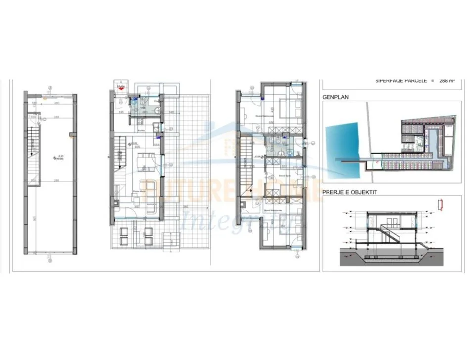 Durres, shitet Vile 3 Katshe Kati 0, 500.000 € (Kompleksi Turquoise Maina)