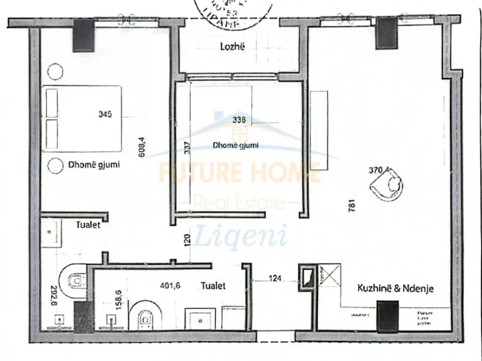 Tirane, shes apartament 2+1+Ballkon Kati 2, 113 m² 169.200 € (porcelan)