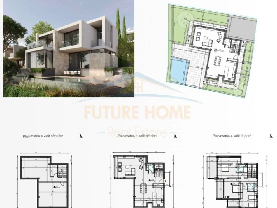 Tirane, shitet Vile 2 Katshe Kati 0, 376 m² 994.475 € (Farke, Crystal Lake Residence)