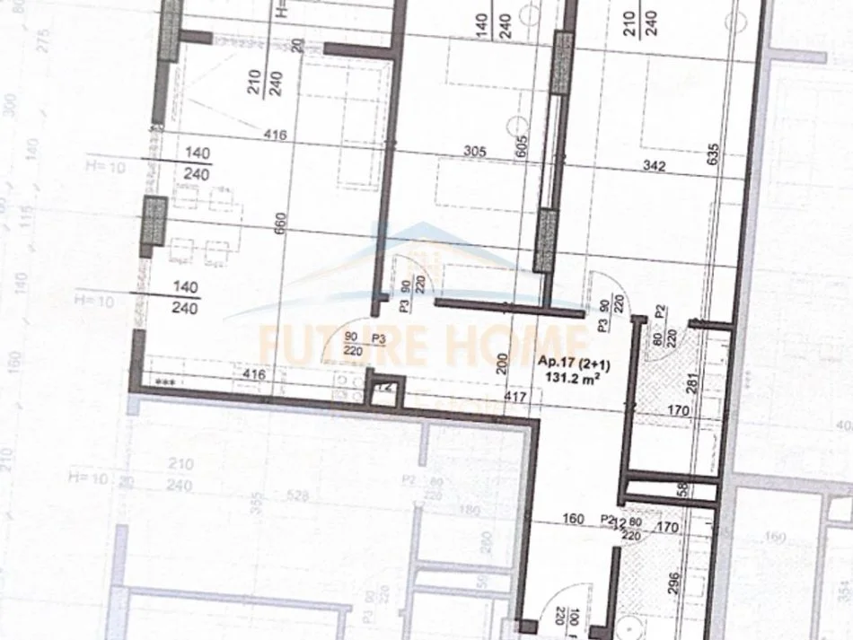 Tirane, shitet apartament 2+1 Kati 3, 131 m² 264.160 € (San Paolo Residence, Bulevardi I Ri)
